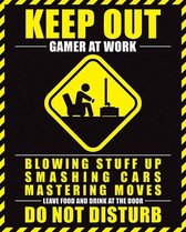 Pyramid Gamer At Work Do Not Disturb  Poster - 40x50cm