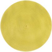 Placemat rond - geel - d36cm