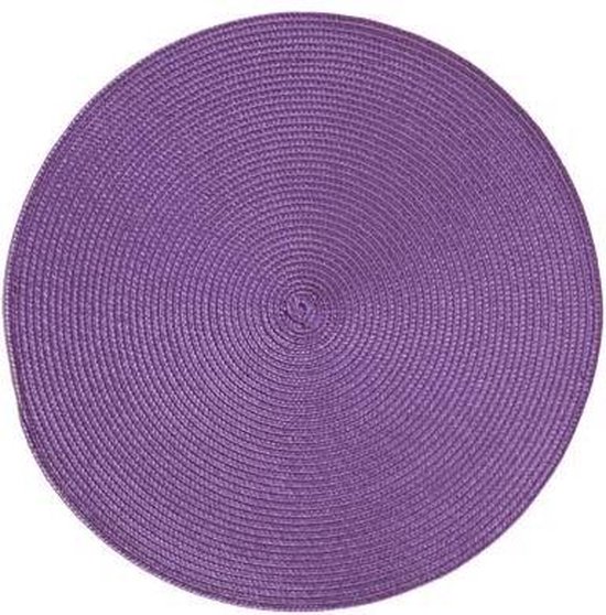 Set de table rond - violet - d36cm | bol.com