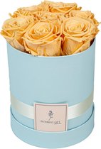 Flowerbox longlife rozen | BLUE | Medium | Bloemenbox | Longlasting roses PEACH | Rozen | Roses | Flowers