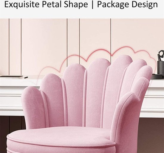 Melancholie Kaal lof Roze Bureaustoel - Make up tafel - Fluweel - Stoel - Glamourous | bol.com