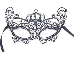 Sexy Masker Kant Zwart Crown - Spannende masker - Leuk voor in bed - Voor vrouwen - Zwart - Lace - Spannend voor koppels - Sex speeltjes - Sex toys - Makkelijk in gebruik - Erotiek - Bondage - Sexspelletjes voor mannen en vrouwen - Seksspeeltjes