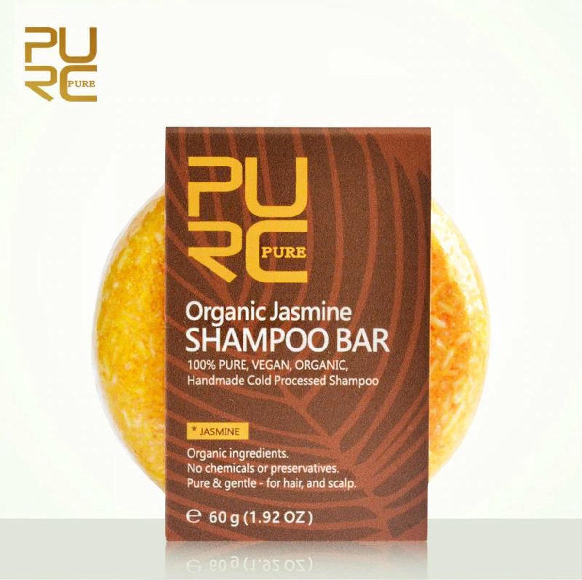 Organic Jasmijn Shampoo Bar 60g - vegan en geen chemicalen