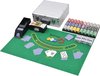 Afbeelding van het spelletje Pokerset - Blackjack Set - 600 chips - Kaartschudder - Aluminium Koffer