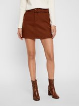 Vero Moda VMBLAIRE SHORT WOOL SKIRT - Cognac Cognac