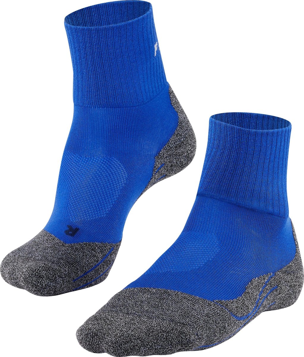 FALKE TK2 Cool Short Wandelsokken anti blaren medium padding functioneel garen sportsokken heren Blauw