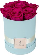 Flowerbox longlife rozen | BLUE | Medium | Bloemenbox | Longlasting roses FUCHSIA | Rozen | Roses | Flowers