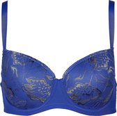 After Eden Padded wire bra lace - T.T. Blue/ Lime - Maat G70