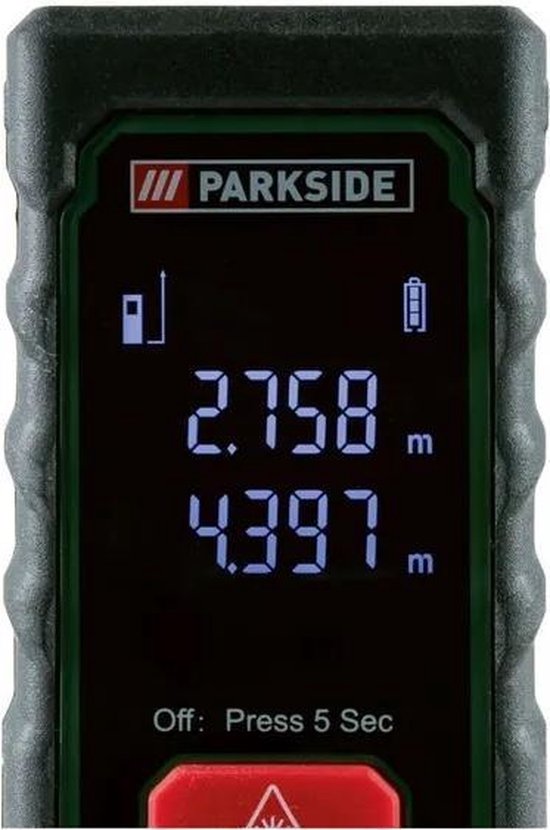 Parkside® | Laser afstandsmeter | Laser | meetbereik | 20 meter |  Meetnauwkeurigheid... | bol.com