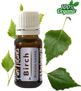 Berk etherische Olie 10 ml | Birch olie | 100% PUUR | Bio | Essentiële olie Aromatherapie | Olie diffuser | Geschikt voor inname | Pure Naturals