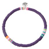 Melady Armband Dames Ø6-7cm Paars Kunststof Rond Armbandjes Sieraden Dames