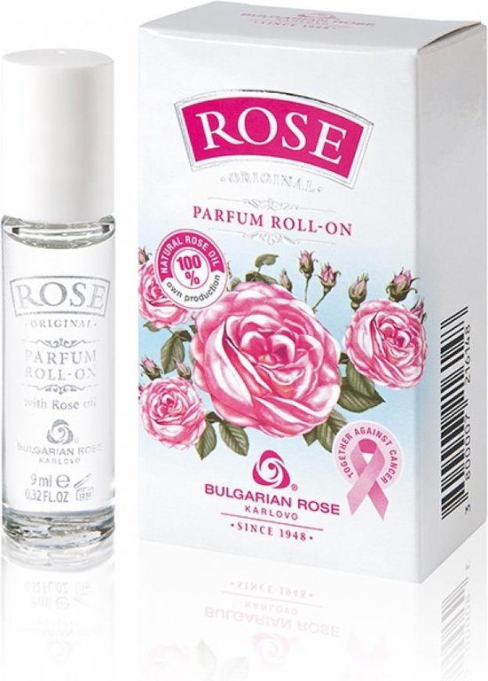 Parfumolie met natuurlijke rozenolie uit Bulgarije, langdurige parfum, originele geur van roos roll-on 9ml