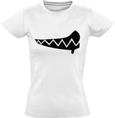 Monster teeth Dames t-shirt | monster | gebit | tanden | tandarts | cadeau | Wit