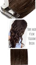Tape Extensions Tape In Hair Extensions 45cm 50gram middenbruin