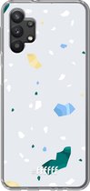 6F hoesje - geschikt voor Samsung Galaxy A32 5G -  Transparant TPU Case - Terrazzo N°2 #ffffff