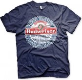 BEER - Budweiser American Lager - T-Shirt - (L)