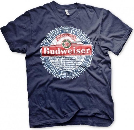 BEER - Budweiser American Lager - T-Shirt - (L)