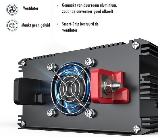 Onduleur 12V à 230V 2000w/4000w convertisseur de Tension à Onde sinusoïdale  Pure pour Camion de Camping-Car avec Port USB 5V/2.1A intégré : :  Auto et Moto
