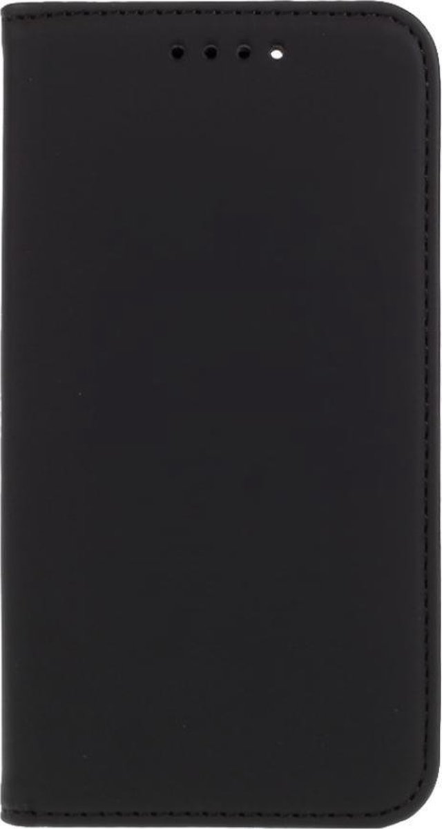 Leren bookcase - standaard en kaartgleuven - iPhone 12 mini- zwart