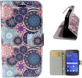 Samsung Ace 4 G357 Portemonnee Hoesje Case Mozaiek Cirkels