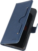 Wicked Narwal | Luxe Portemonnee Hoesje voor iPhone 12 -12 Pro Navy