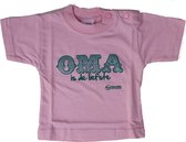 Rebel t-shirt | maat 62 | Oma is de liefste