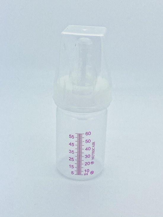 Biberon 60 ml tétine 3 positions jetable - emballage stérile 10 pièces |  bol.com