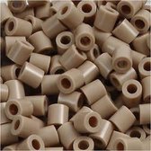 Foto kralen, afm 5x5 mm, gatgrootte 2,5 mm, beige (6), 6000stuks