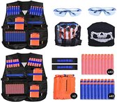 NERF - Tactical Vest voor NERF N-Strike - Onesize - Met magazijn en darts - Nerf - Fortnite - NERF pijlen - NERF pijltjes - LIMTED EDITION - 98 Delige set