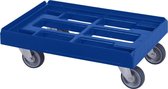 Kunststof dolly - 600x400mm - blauw