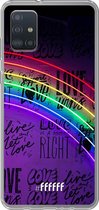 6F hoesje - geschikt voor Samsung Galaxy A52 - Transparant TPU Case - Love is Love #ffffff