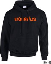 Hoodie | Karakter | Eigenwijs | 03 - XL, fluor orange