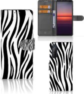 Beschermhoesje Sony Xperia 5II Smartphone Hoesje Zebra