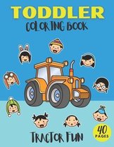 Toddler Coloring Book Tractor Fun