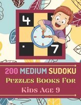 200 Medium Sudoku Puzzles Books For Kids Age 9