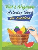 Fruit and vegetable coloring book for toddlers