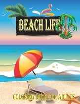 Beach Life Coloring Book for adults