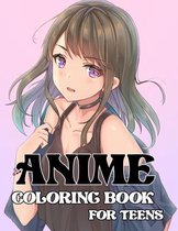 Anime coloring book for teens