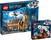 Harry Potter LEGO Bundel - LEGO Harry Potter De Grote Zaal van Zweinstein 75954 - LEGO Harry Potter Hedwig 75979