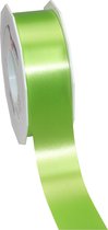 1x XL Hobby/decoratie groene satijnen sierlinten 4 cm/40 mm x 91 meter- Luxe kwaliteit - Cadeaulint satijnlint/ribbon