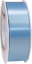 1x XL Hobby/decoratie lichtblauwe satijnen sierlinten 4 cm/40 mm x 91 meter- Luxe kwaliteit - Cadeaulint satijnlint/ribbon