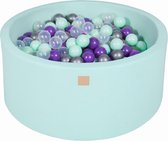 Ballenbak KATOEN Mint - 90x40 incl. 300 ballen - Geel, Rood, Donker Groen, Oranje, Blauw