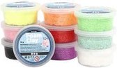 Foam Clay®, kleuren assorti, glitter, 10x35gr