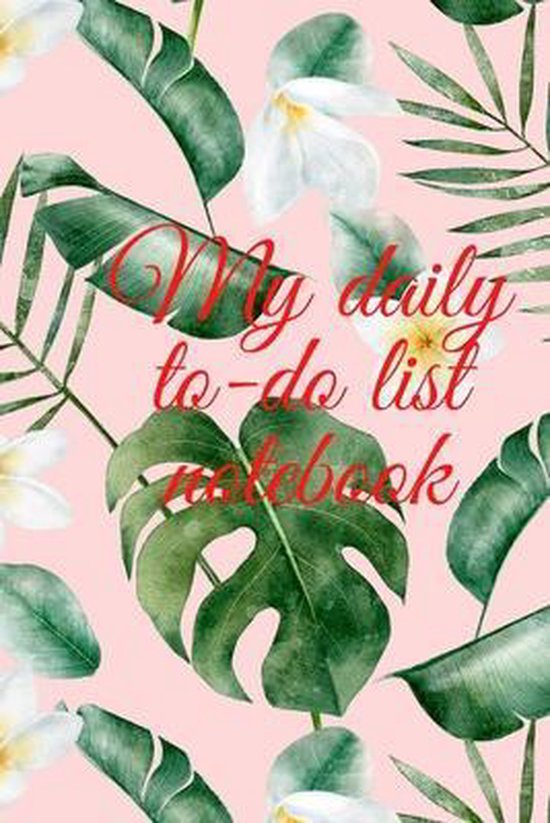 My daily to-do list notebook - cover