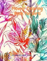 Flowers Coloring Book for Girls - Beginner-Friendly Creative Coloring Book for Kids
