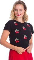 Banned Cherry Berry 50's Jumper Zwart