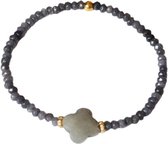 Bracelet Perles - Natuursteen Or Grijs - Femme - Chers Bijoux