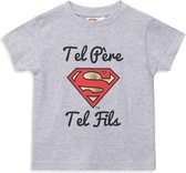 SUPERMAN grijs T-shirt met korte mouwen voor jongens