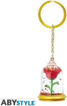 Disney - Keychain 3D Beauty And The Beast/Rose