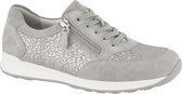 medicus Grijze leren chunky sneaker metallic panterprint - Maat 38.5